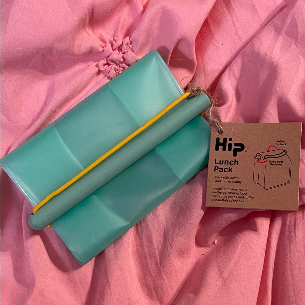 Hip Lunch Pack in Teal and Yellow